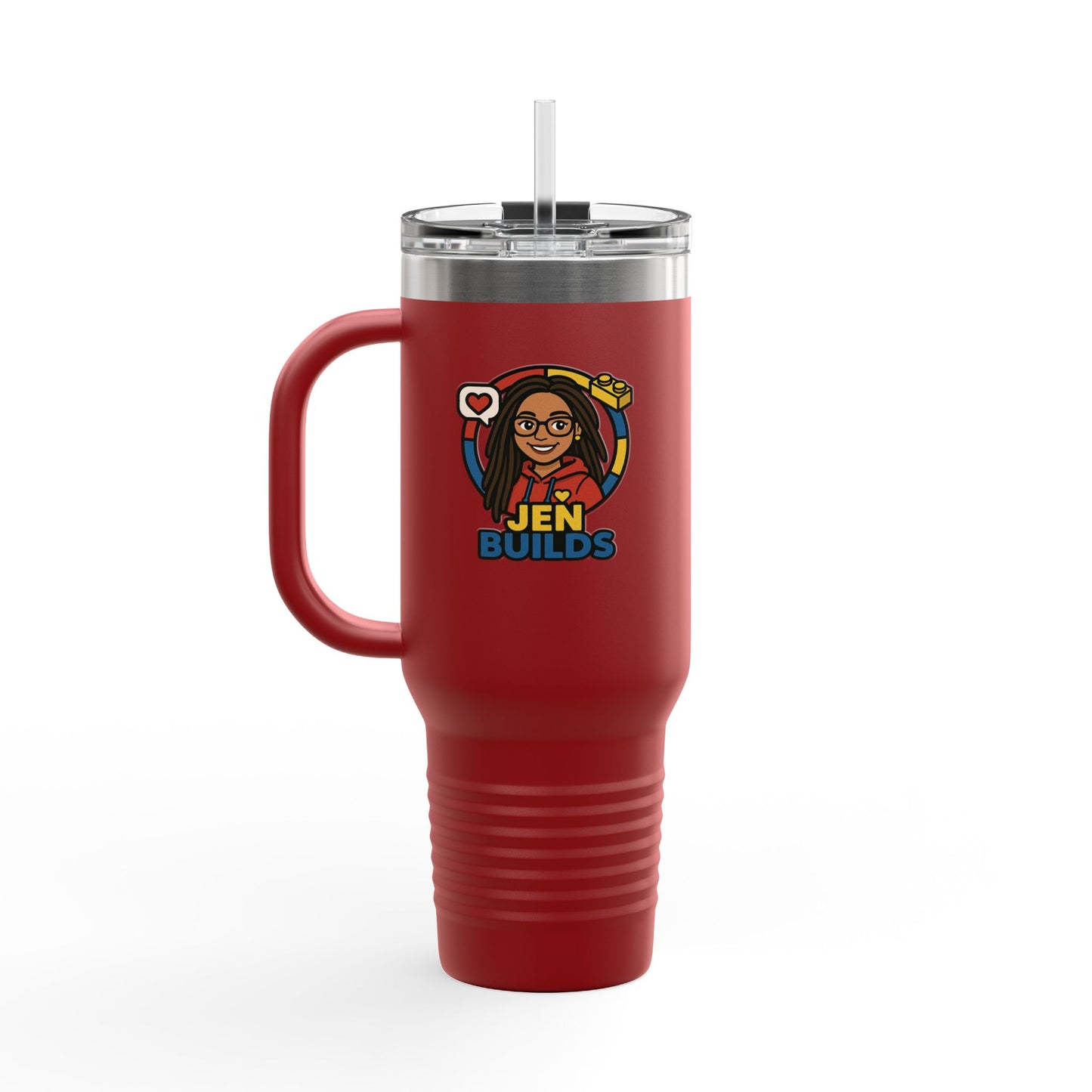 Jen Builds x #sipandbuildfridays Insulated Travel Mug perfect for Sipping & Building