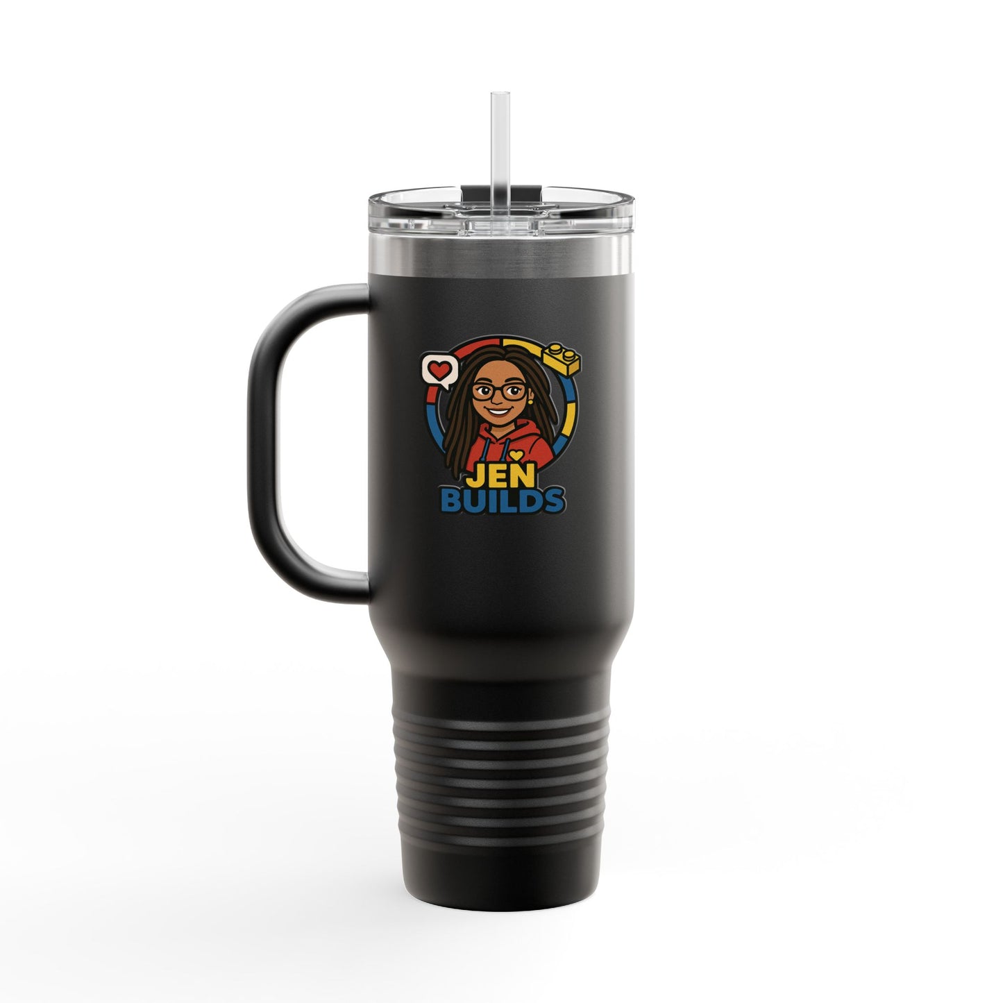 Jen Builds x #sipandbuildfridays Insulated Travel Mug perfect for Sipping & Building