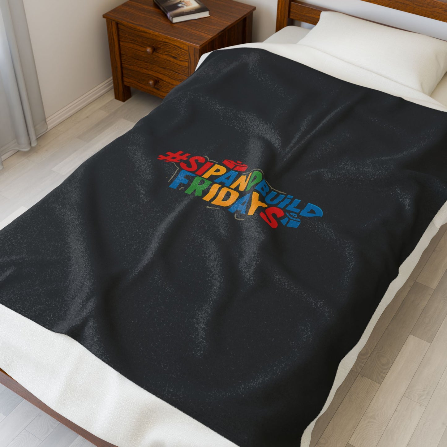 #SipAndBuildFridays Plush Blanket for Brick Lovers